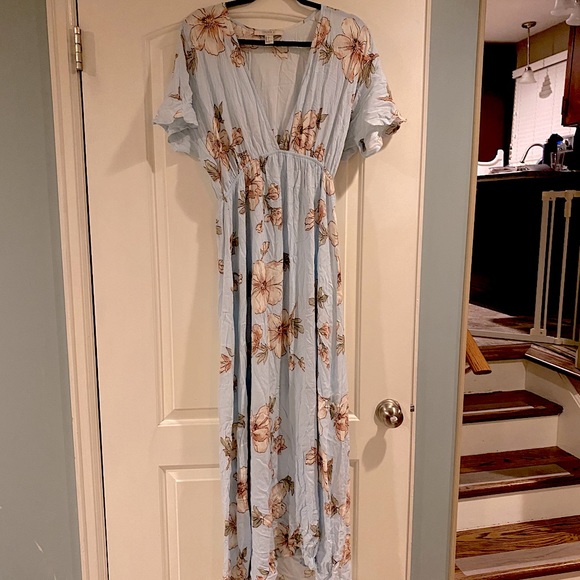 Forever 21 Light Blue Dress Maxi Dress Powder Blue Dress Forever 21 Floral  Hotel Kalinga